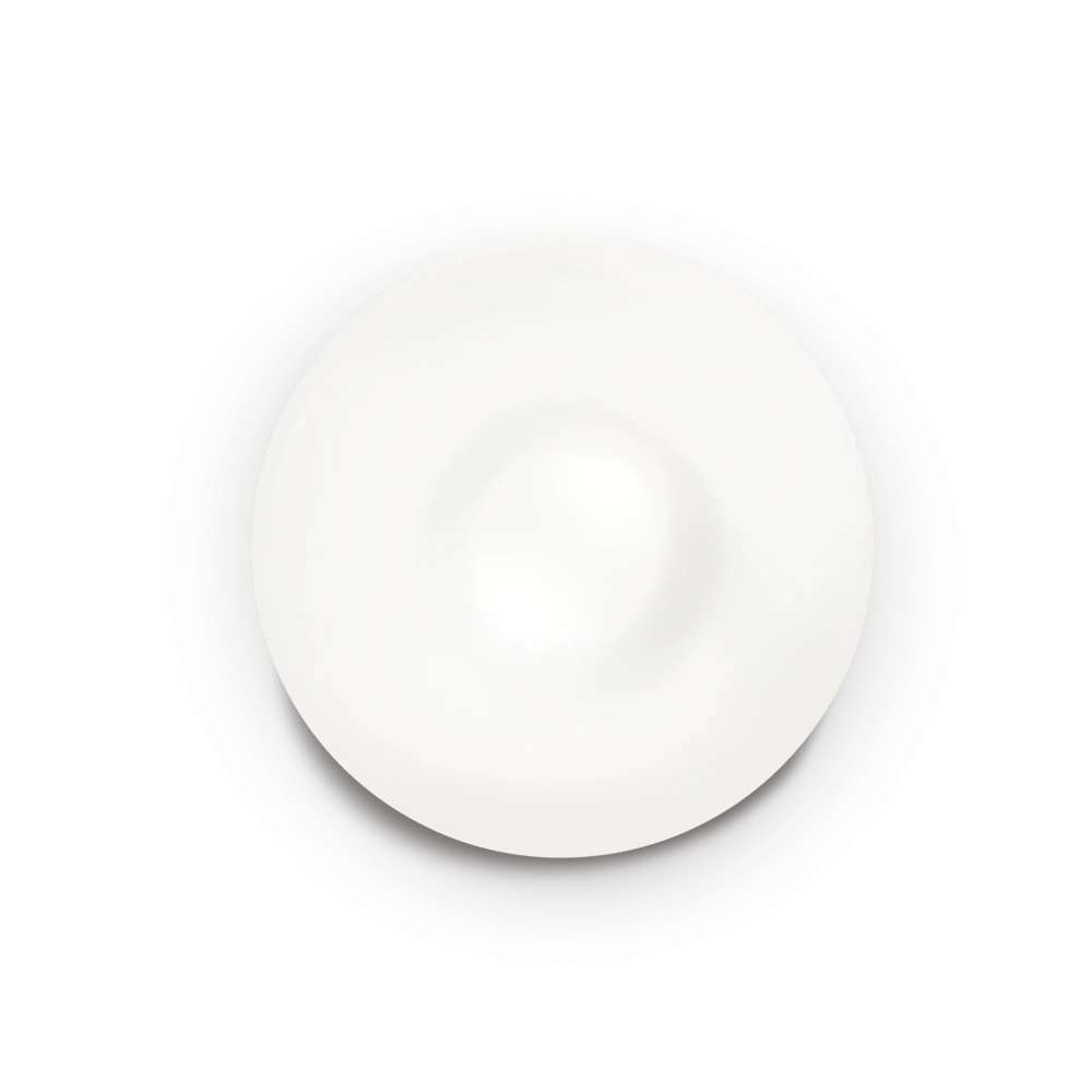 Кръгъл плафон Ideal Lux Glory PL2 D40 101132 с бял стъклен дифузер