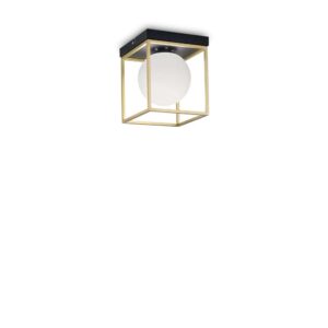 Плафон Ideal Lux Lingotto PL1 198132 E14 месинг и черно