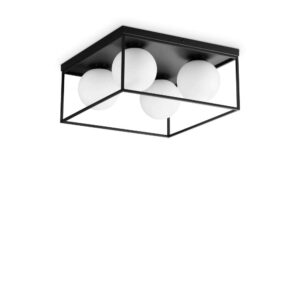 Плафон Ideal Lux Lingotto PL4 327860 4хE14 черен