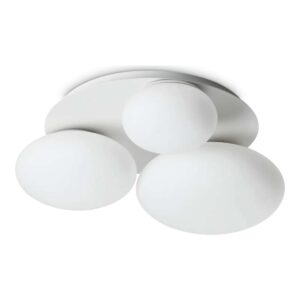 Ideal Lux Ninfea PL3 306964 - плафон с бяло метално тяло и бяло матирано стъкло