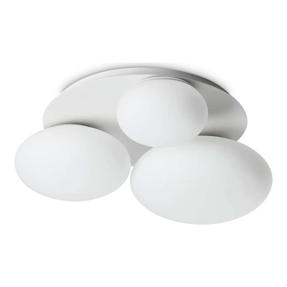 Ideal Lux Ninfea PL3 306964 - плафон с бяло метално тяло и бяло матирано стъкло