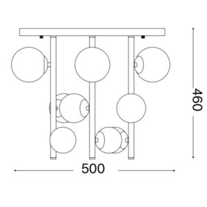 Perlage PL09 328409 - схема с размери в милиметри
