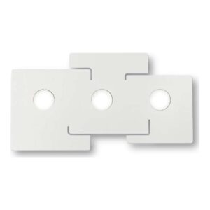 Бял метален плафон Ideal Lux Totem PL3 215761 с 3 кръгли светлинни източника и декоративни прорези