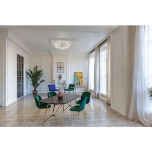 Maytoni Basfor DIA100-CL-03-N - интериор с плафона в цвят никел Maytoni Basfor DIA100-CL-03-N - интериор с плафона в цвят никел