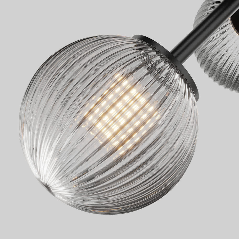 Плафон Maytoni Glace MOD547CL-03GR, релефен абажур