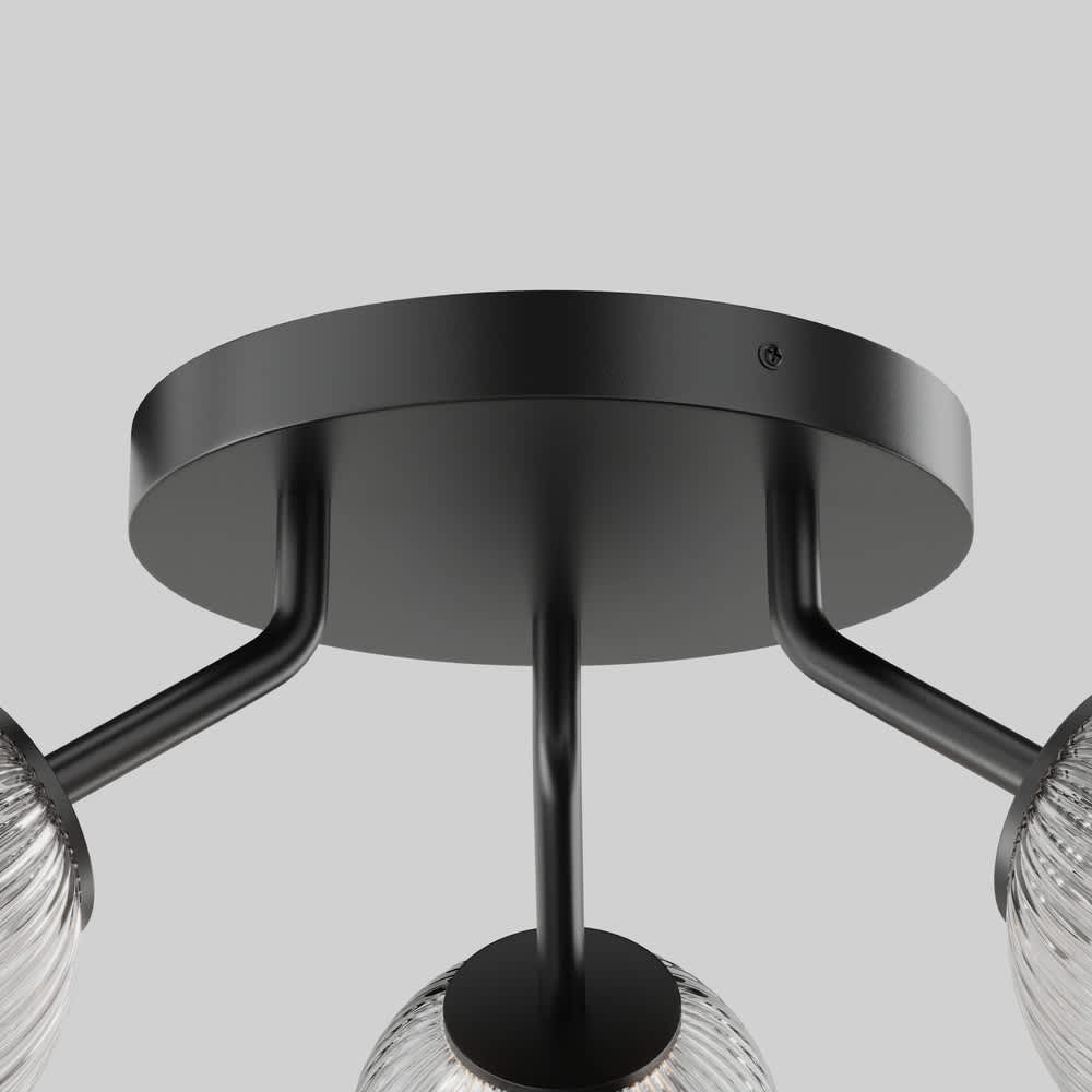 Плафон Maytoni Glace MOD547CL-03GR, таванна основа и рамена