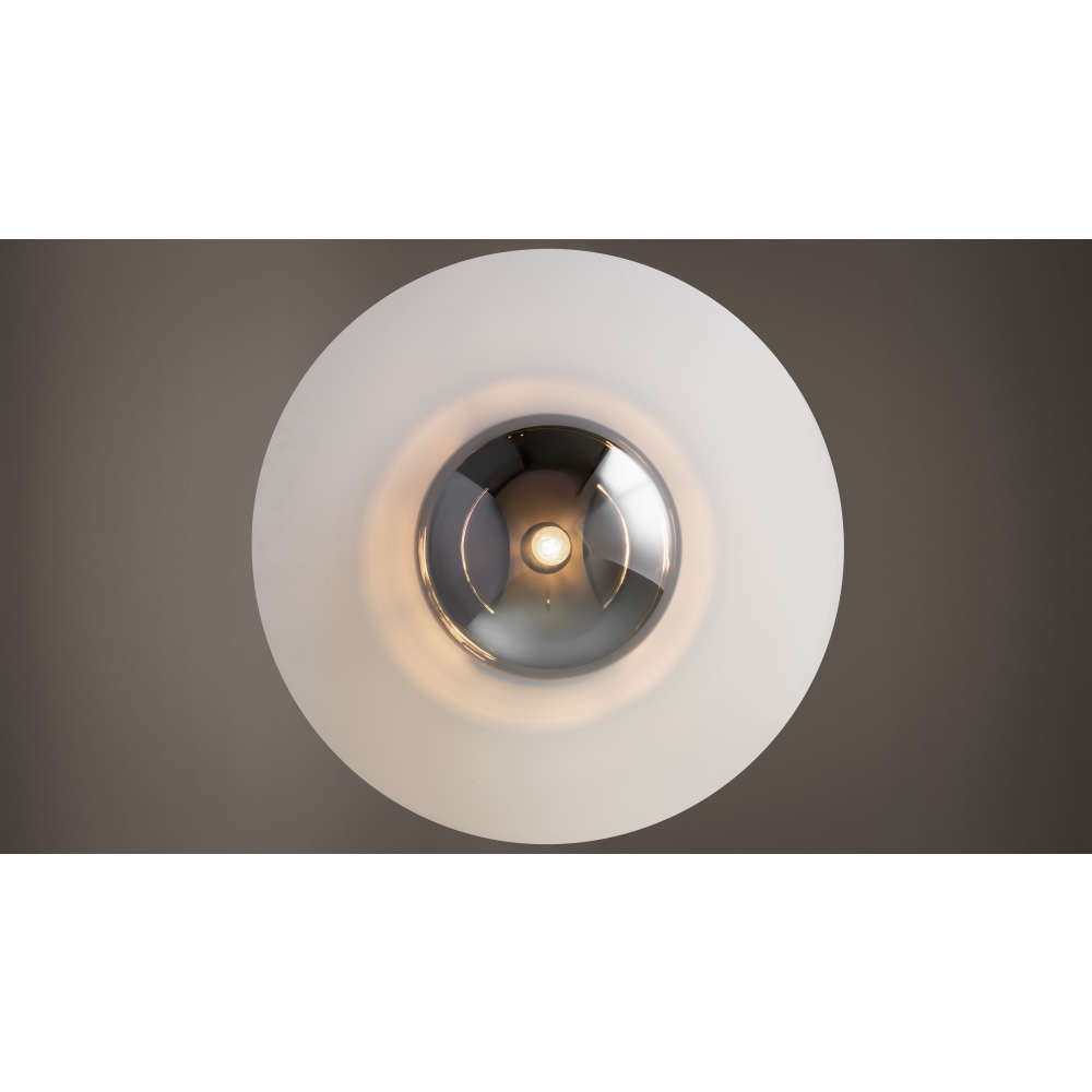 Плафон Maytoni Glassy MOD270CL-01B с опушено стъкло, показан отдолу
