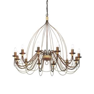 Полилей Ideal Lux Corte SP12 097671 - метална конструкция в цвят ръжда