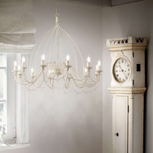 Интериорен кадър с Ideal Lux Corte - вариант бял