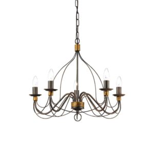 Полилей Ideal Lux Corte SP05 057187 - метална конструкция в цвят ръжда