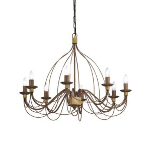 Полилей Ideal Lux Corte SP08 057194 - метална конструкция в цвят ръжда