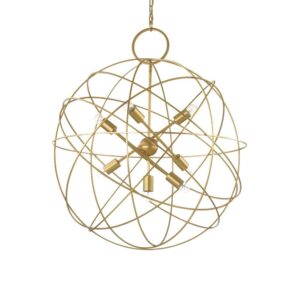 Златист полилей Ideal Lux Konse SP7 156033 - общ изглед