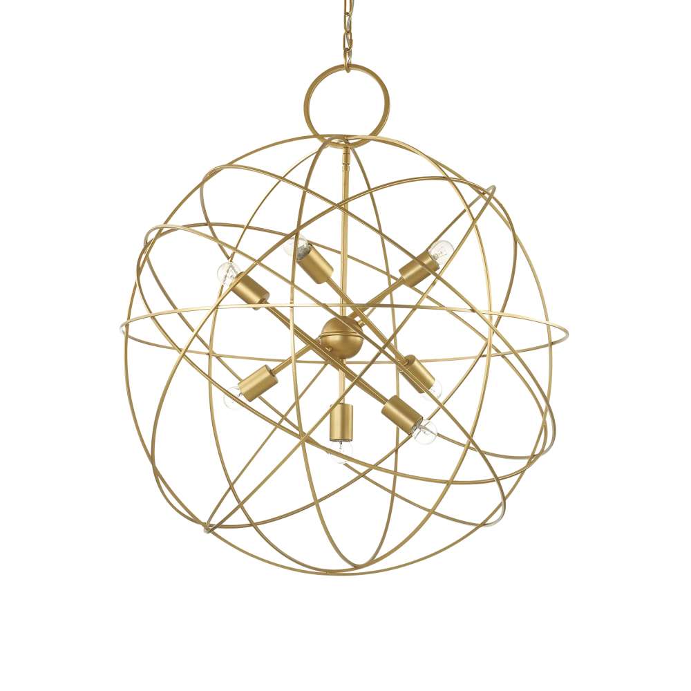 Златист полилей Ideal Lux Konse SP7 156033 - общ изглед