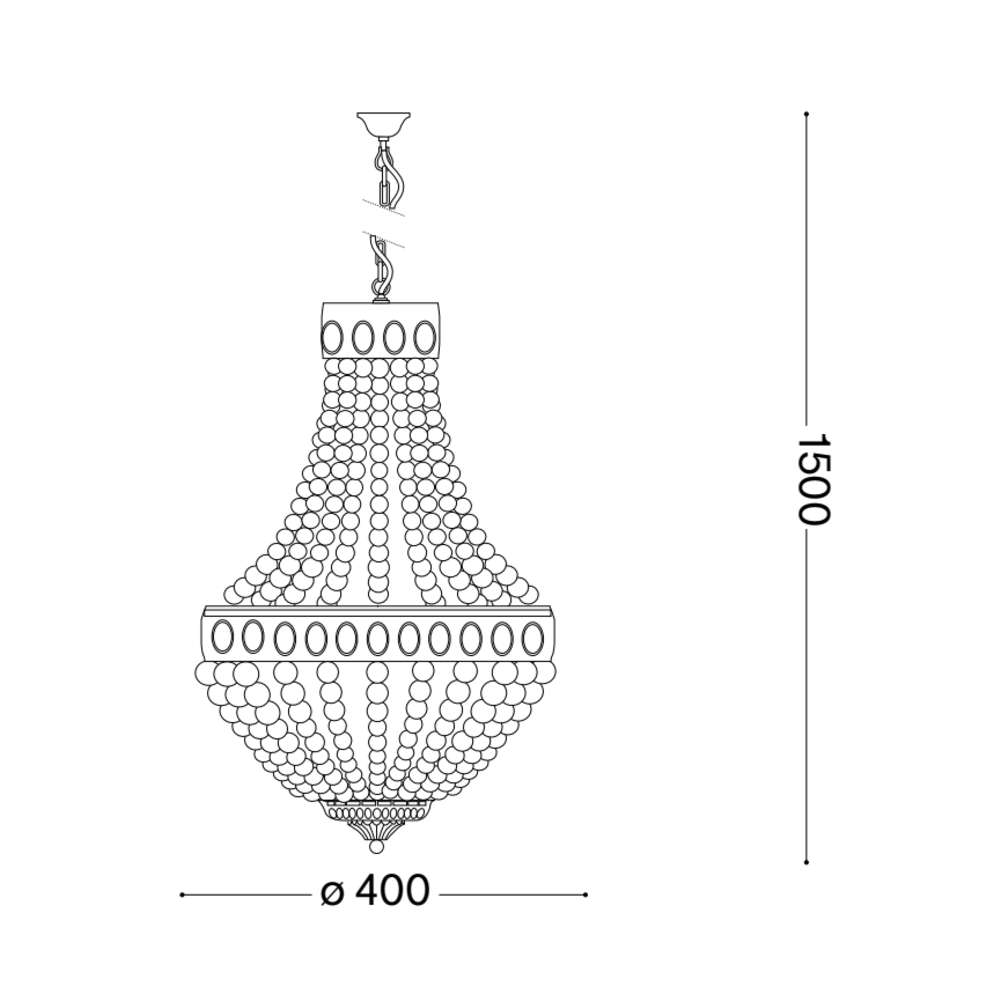 Ideal Lux Monet SP5 162737 - схема с размери