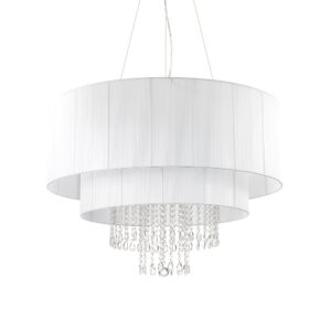 Бял полилей Ideal Lux Opera SP10 165011 с кристали