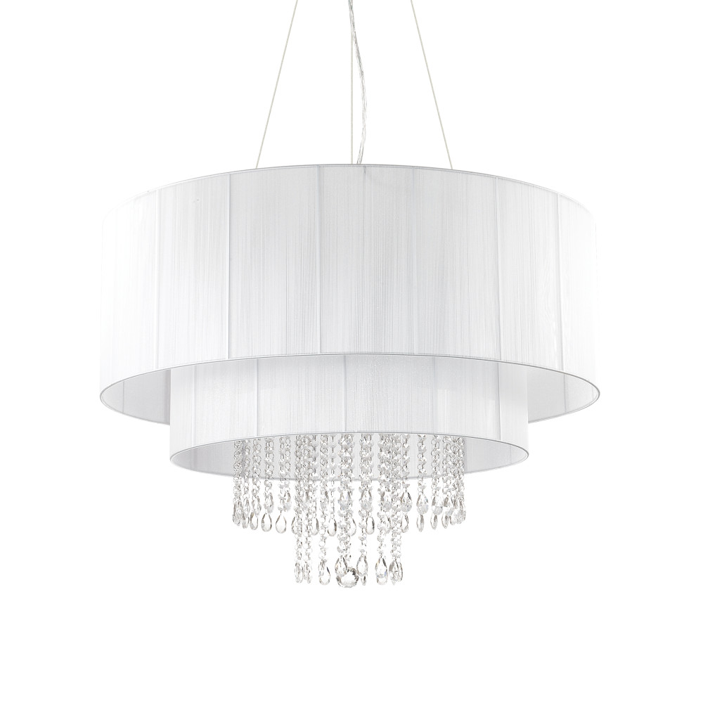 Бял полилей Ideal Lux Opera SP10 165011 с кристали
