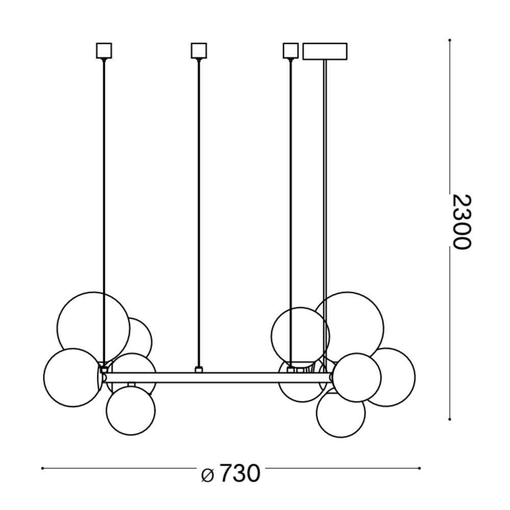 Perlage SP11 322773 - схема с размери в милиметри