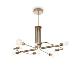 Полилей Ideal Lux Triumph SP8 160269 с осем месингови рамена и централно окачване