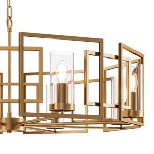 Maytoni Bowi H009PL-08G - детайл на металните рамки и стъкления абажур Maytoni Bowi H009PL-08G - детайл на металните рамки и стъкления абажур