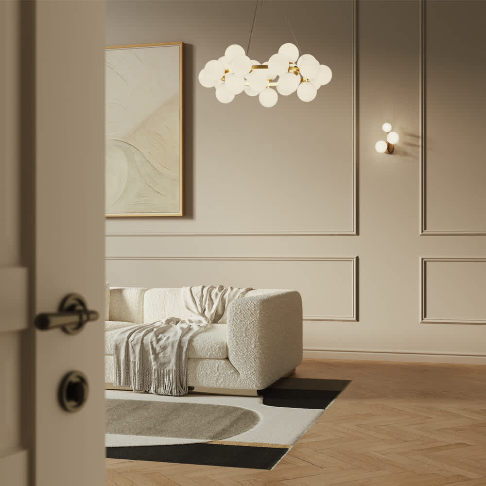 Maytoni Dallas MOD545PL-25BS - интериор с точния модел