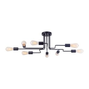 Maytoni Gilbert T532CL-08B - черен полилей с осем фасунги