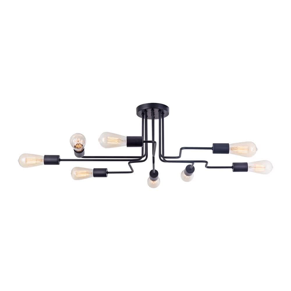 Maytoni Gilbert T532CL-08B - черен полилей с осем фасунги