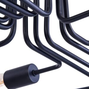 Maytoni Gilbert T532CL-12B - детайл на металните рамена и фасунгите