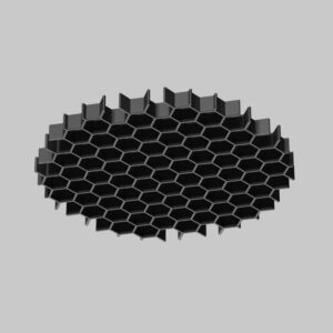 Противозаслепяваща решетка Maytoni Artisan HoneyComb-D45 Ø4,5 см черна - общ изглед на противозаслепяващата решетка