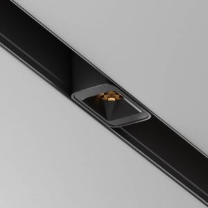 Магнитен LED модул Maytoni Points S TR100-2-2W3K-S-B, черен, общ изглед в магнитната релса