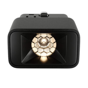 Магнитен LED модул Maytoni Points S TR100-2-2W4K-S-B, черен, детайл на оптиката с решетка HoneyComb