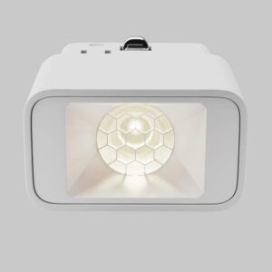 Магнитен LED модул Maytoni Points S TR100-2-2W4K-S-W, бял, детайл на оптиката с решетка HoneyComb