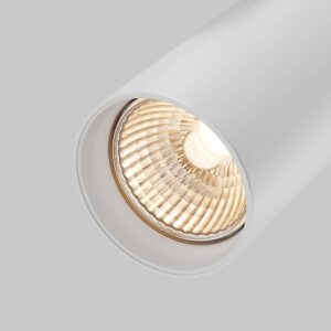 Maytoni Vuoro Pro TR251-30W2.7-5K-W - детайл на оптиката на модела 30W LED релсов прожектор за Trinity Maytoni Vuoro Pro TR251-30W2.7-5K-W, бял, детайл на оптиката на модела 30W