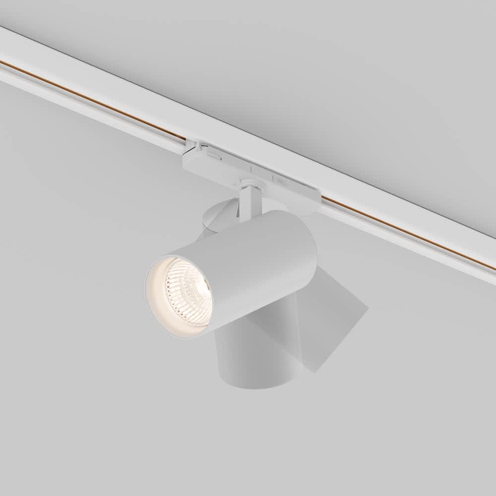 LED релсов прожектор за Trinity Maytoni Vuoro Pro TR251-40W2.7-5K-W, бял, изглед на механизма за насочване