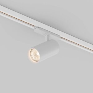 LED релсов прожектор за Trinity Maytoni Vuoro Pro TR251-40W2.7-5K-W, бял, общ изглед на белия прожектор върху релса Trinity