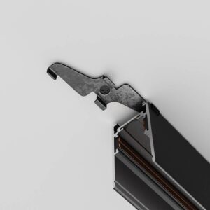 Maytoni Exility TRA034HS-21B - поставяне на релсата Скоби за повърхностен монтаж на магнитна релса Maytoni Exility TRA034HS-21B, поставяне на релсата