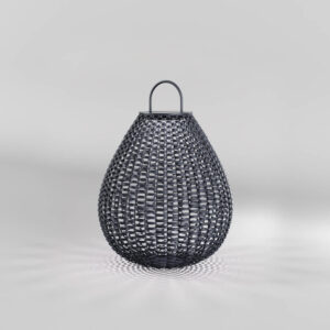 Maytoni Plet OSL599FL-L5B3K - преносима соларна лампа с черна плетена обвивка и дръжка