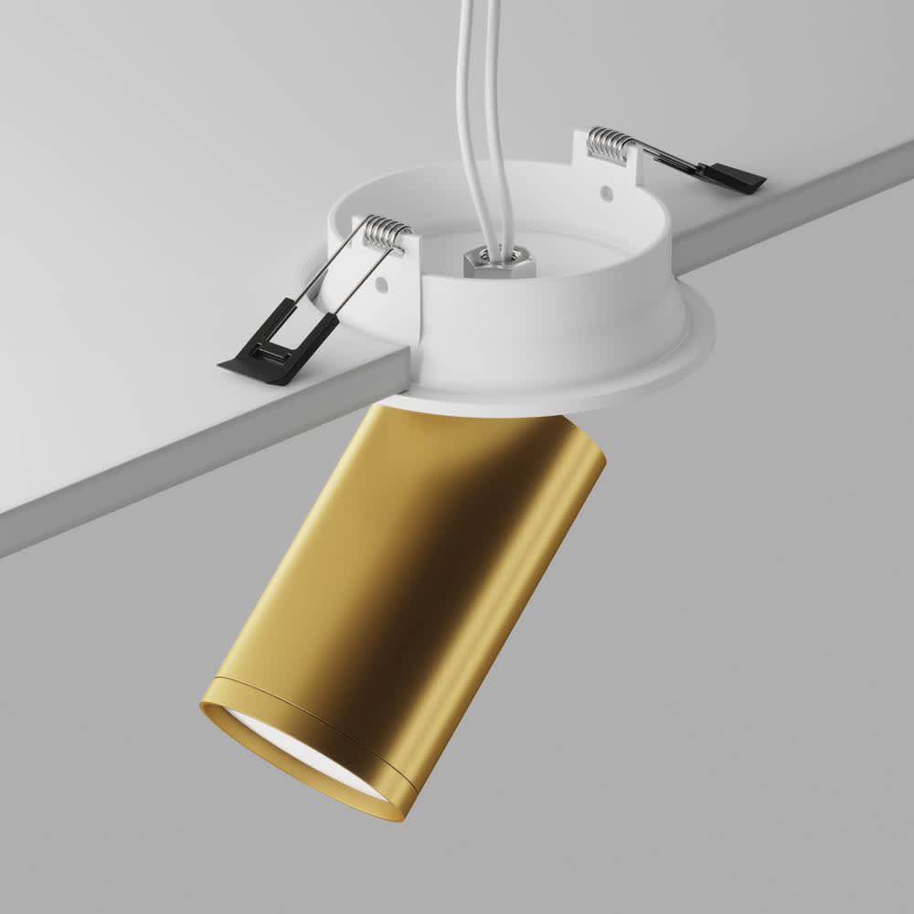 Спот за вграждане Maytoni Focus S C048CL-U-1WMG, захващане с монтажни пружини