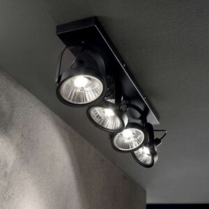 Ideal Lux Glim PL4 200255 - четирите светещи глави, монтирани на таван