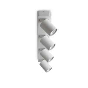 Спот лампа Ideal Lux Rudy PL4 Round 229089 в бял цвят на бял фон