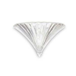 Стъклен аплик Ideal Lux Santa AP1 Big 087368 E14 прозрачен - основен изглед