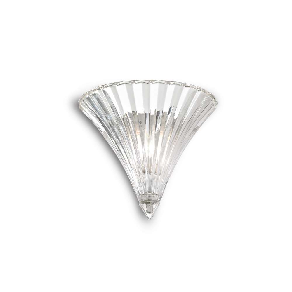 Стъклен аплик Ideal Lux Santa AP1 Small 013060 E14 прозрачен - основен изглед
