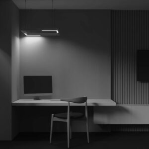Ъглова LED лампа Maytoni Exility Basis Angle TR042-2-24W3K-W, бяла, лампата над бюро в интериор